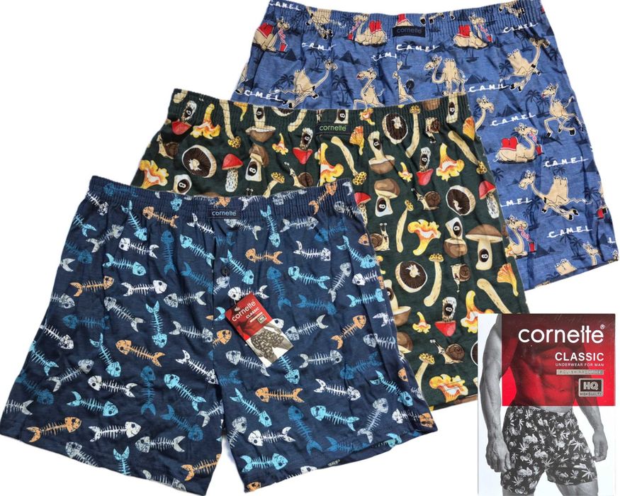 Bokserki Majtki Męskie Luźne Cornette Classic rozm. XL 3-pak