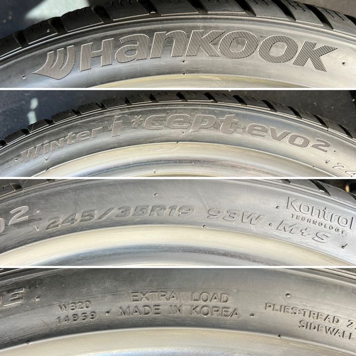 HANKOOK 245 35 r19 Winter I*Cept Evo2 W320 KOREA ЗИМА комплект 4 штуки