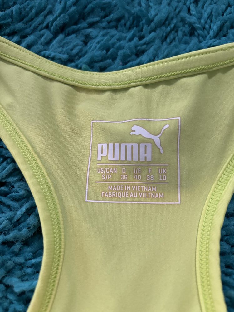 Neonowa koszulka sportowa puma