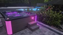 Wanna spa jacuzzi ogrodowe z hydromasażem
