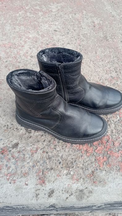 Мужские кожаные ботинки