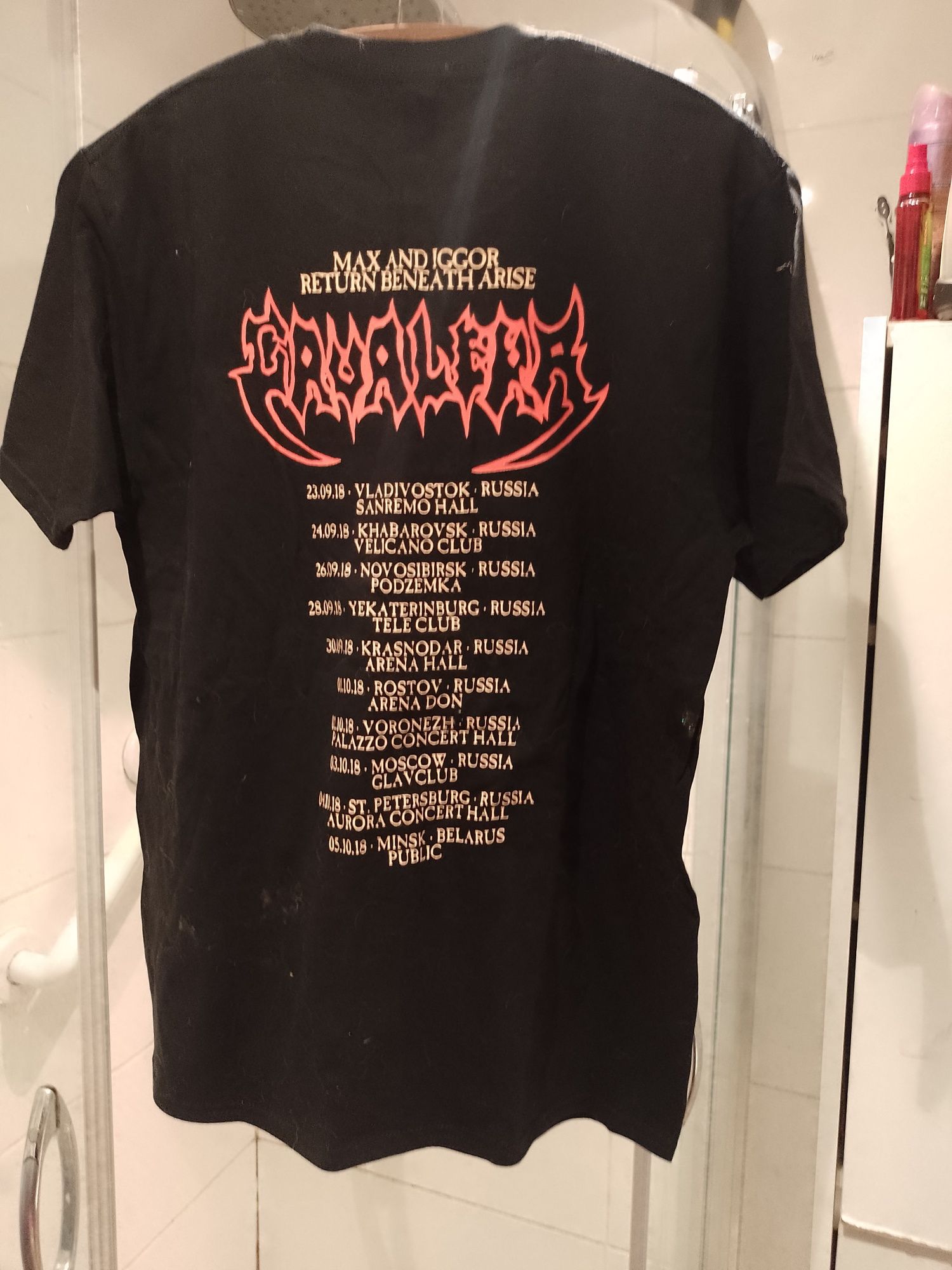 Koszulki Behemoth i cavalera conspiracy roż M