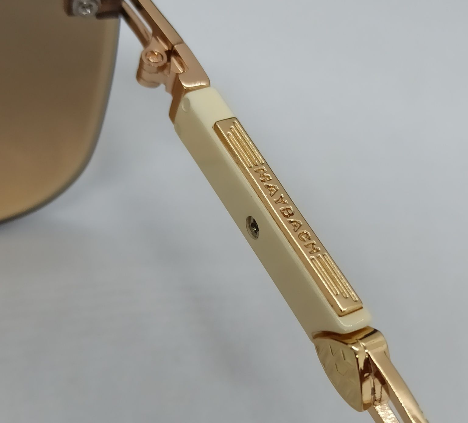 Maybach очки унисекс модные  коричневый градиент с золотым металлом
