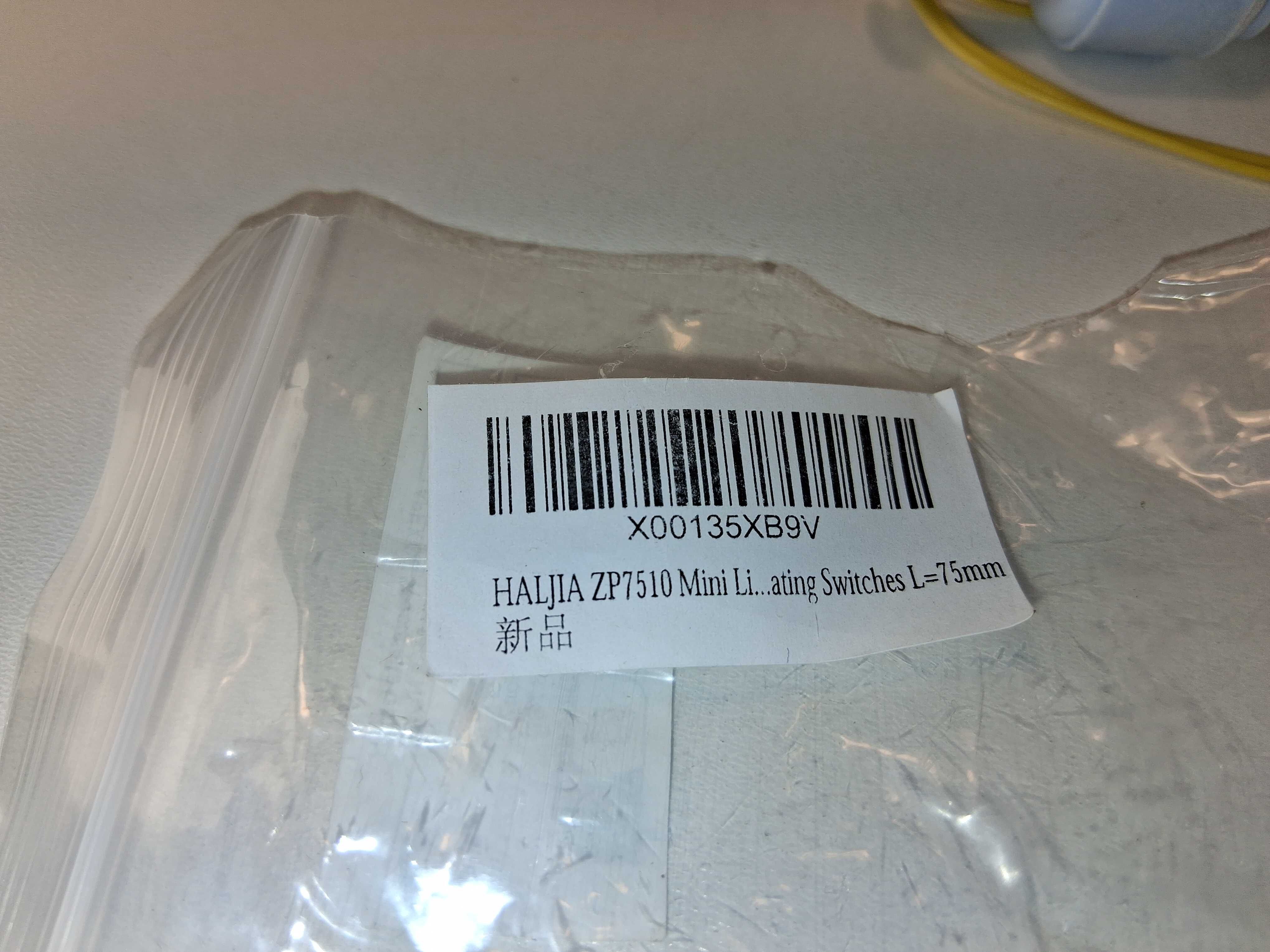 E040 Czujnik Poziomu Cieczy Pływakowy Przełącznik Haljia ZP7510 L=75mm