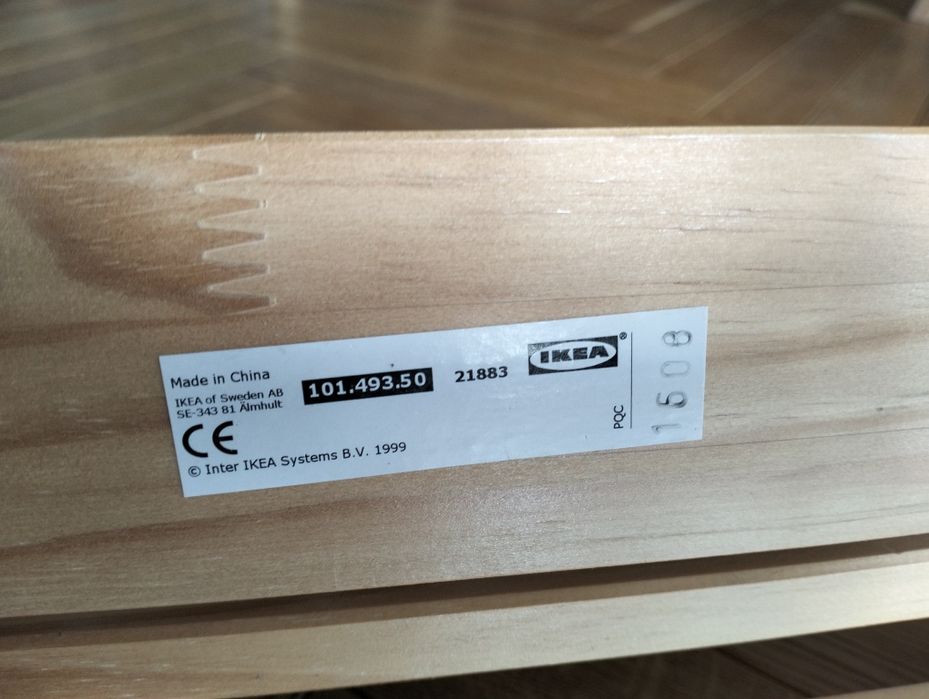 Ikea drewniany uchwyt na papier do rysowania stan bdb