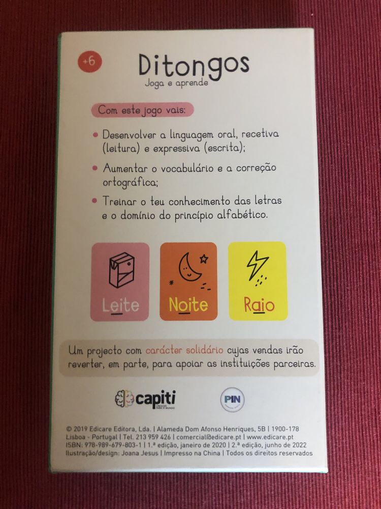 Ditongos, Jogo Edicare
