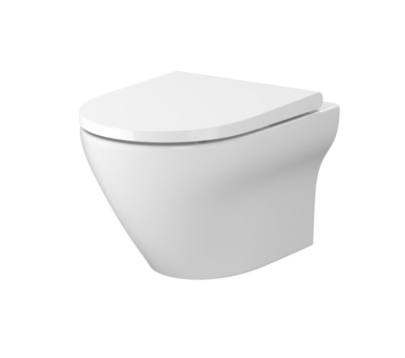 Deska WC jak nowa Cersanit Larga Oval Slim, wolnoopadająca, duroplast