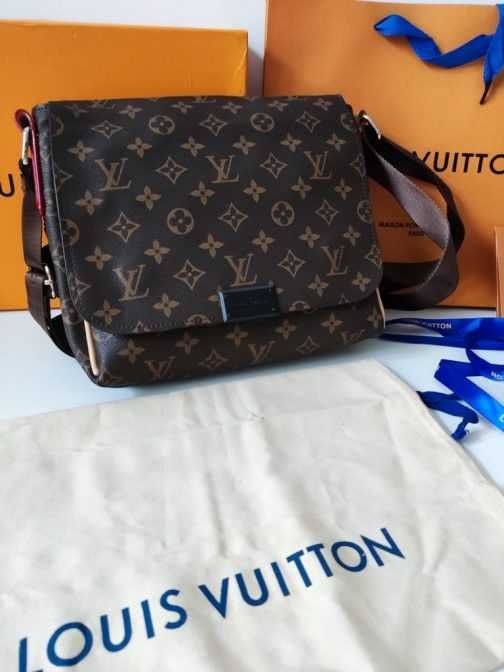 LOUIS VUITTON męska torba Listonoszka, skóra, Francja 41087