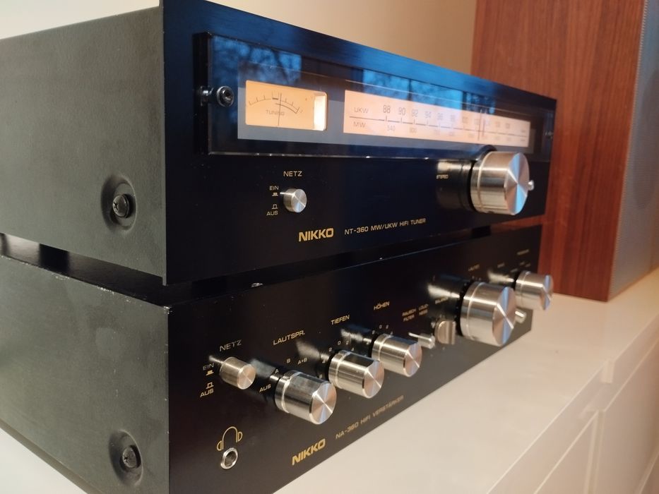 zestaw NIKKO NA-360 NT-360 tuner + wzmacniacz vintege wieża
