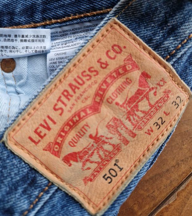 Джинсы (Levis 501) Made in Bangladesh ! размер W32-L32