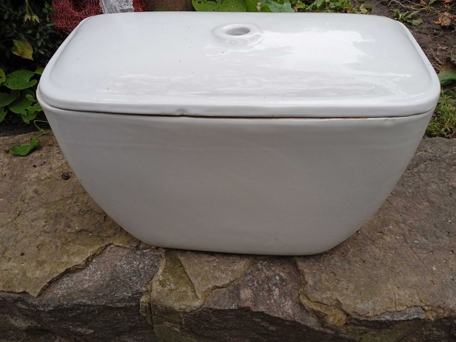 змивний бачок компакт, новий, комплект, ванна чавунна,  колір - зелена