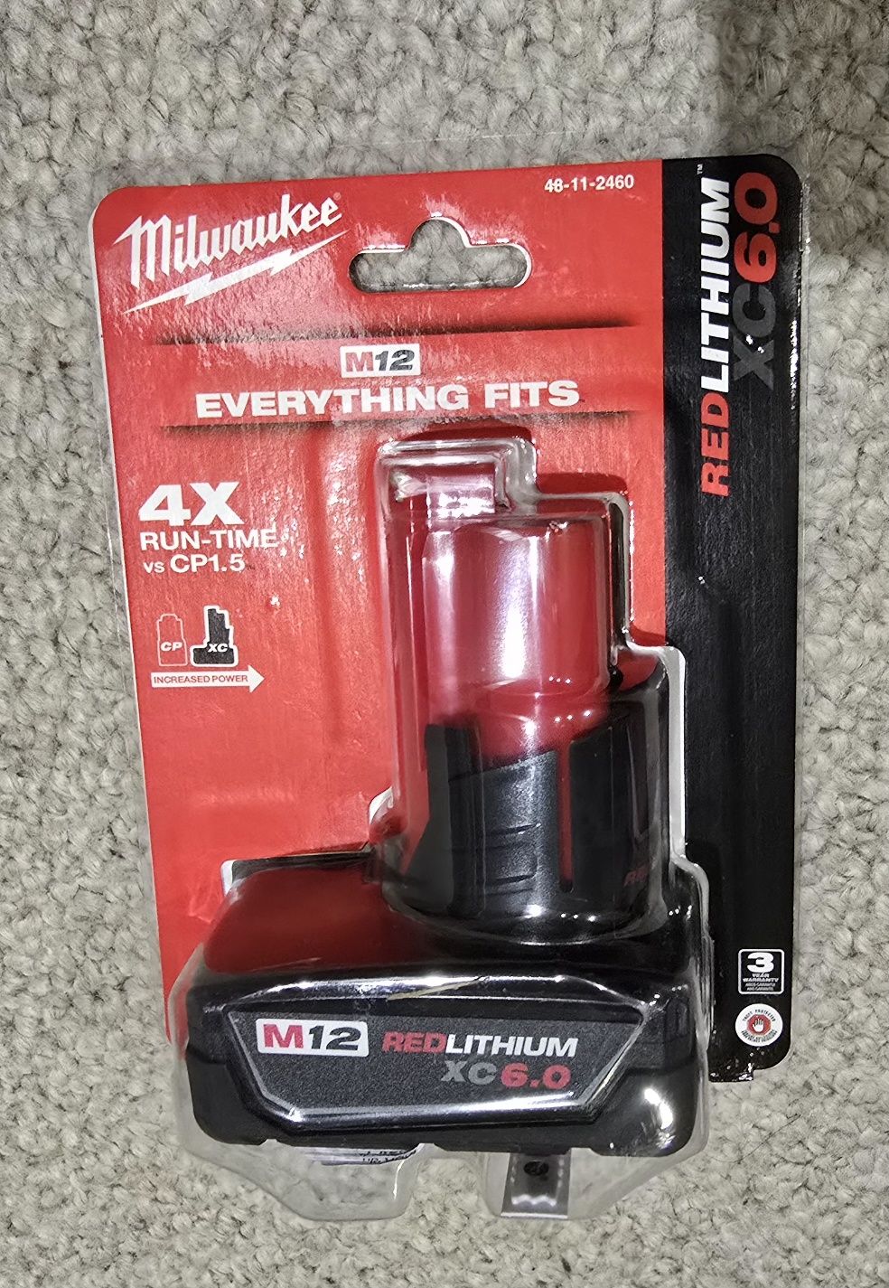 Bateria Nowa Oryginalna Milwaukee M12 6.0 XC 4 x Run Time