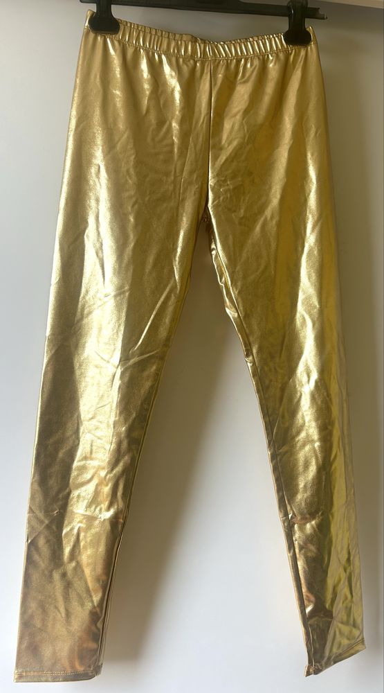 Złote legginsy rozmiar S