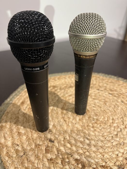 Dwa mikrofony dynamiczne MK-700 i UDM 525