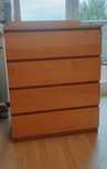 Komoda ikea malm 4 szuflady+lustro.