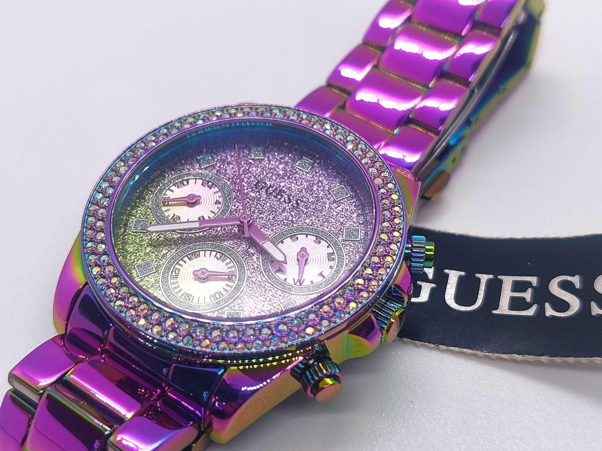 Zegarek Guess cyrkonie opalizujący GW0483L5 / Nowy Lombard / Cz-wa