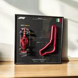 Тримач 2в1 F1 Ferrari SF24 та 3D Трасою Italian GP #16 Charles Leclerc