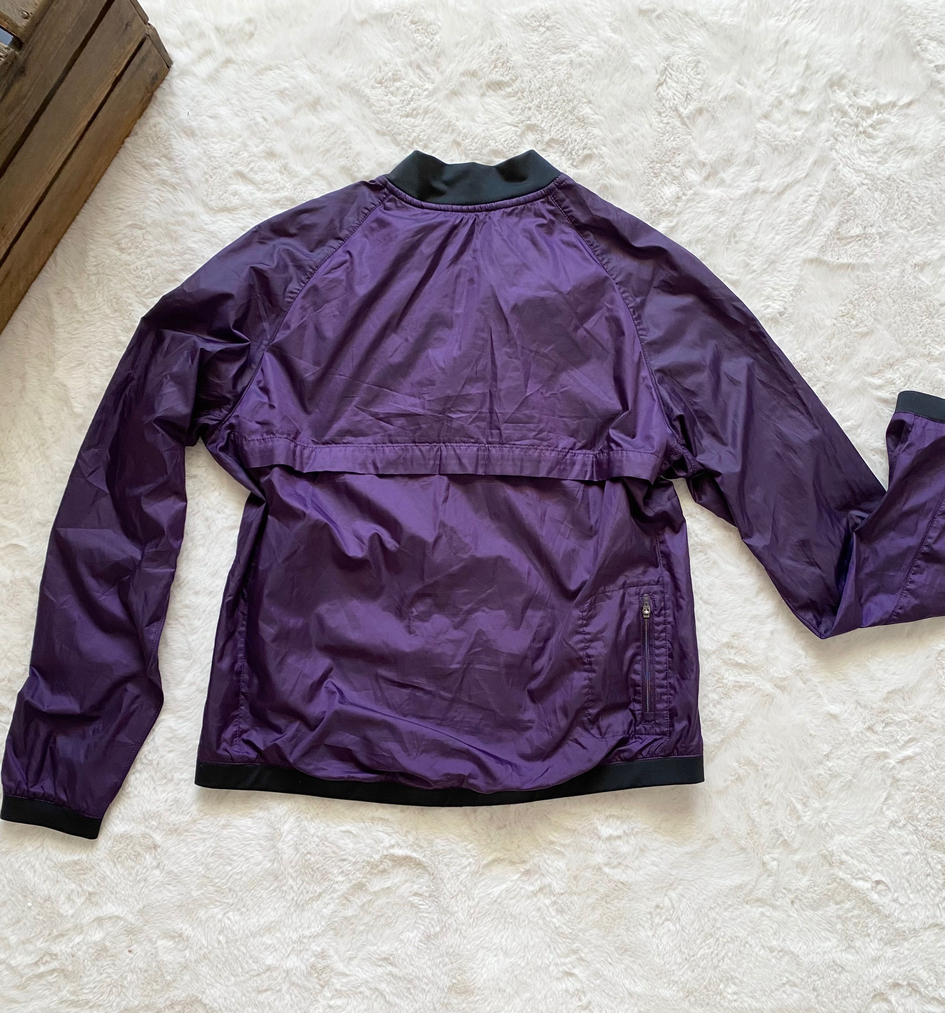 fioletowa kurtka Nike running do bike dri-fit wiatrówka 40 L
