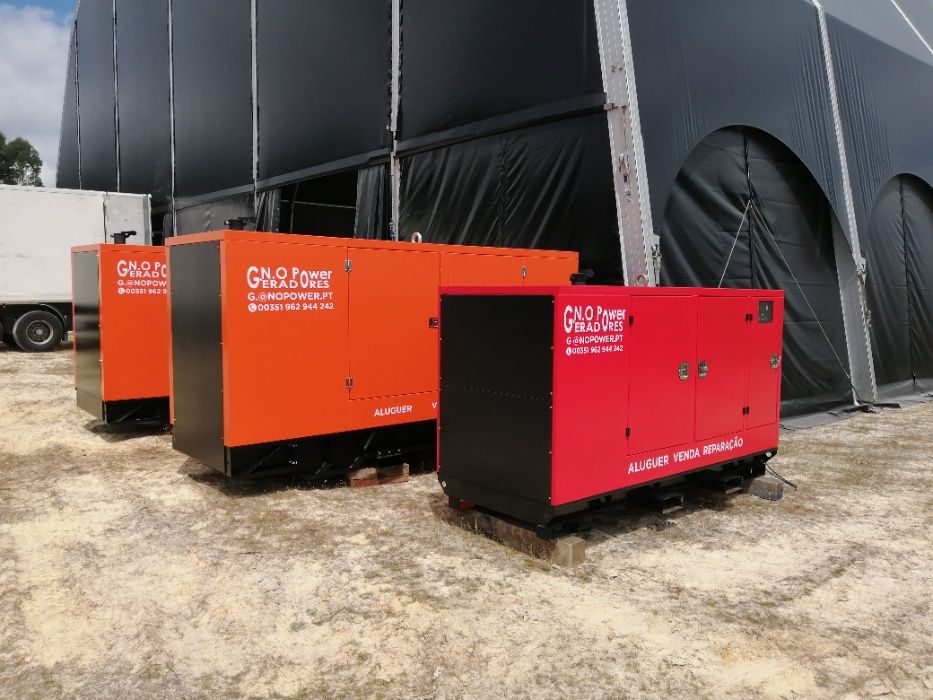 Aluguer de geradores para festa, eventos e obras