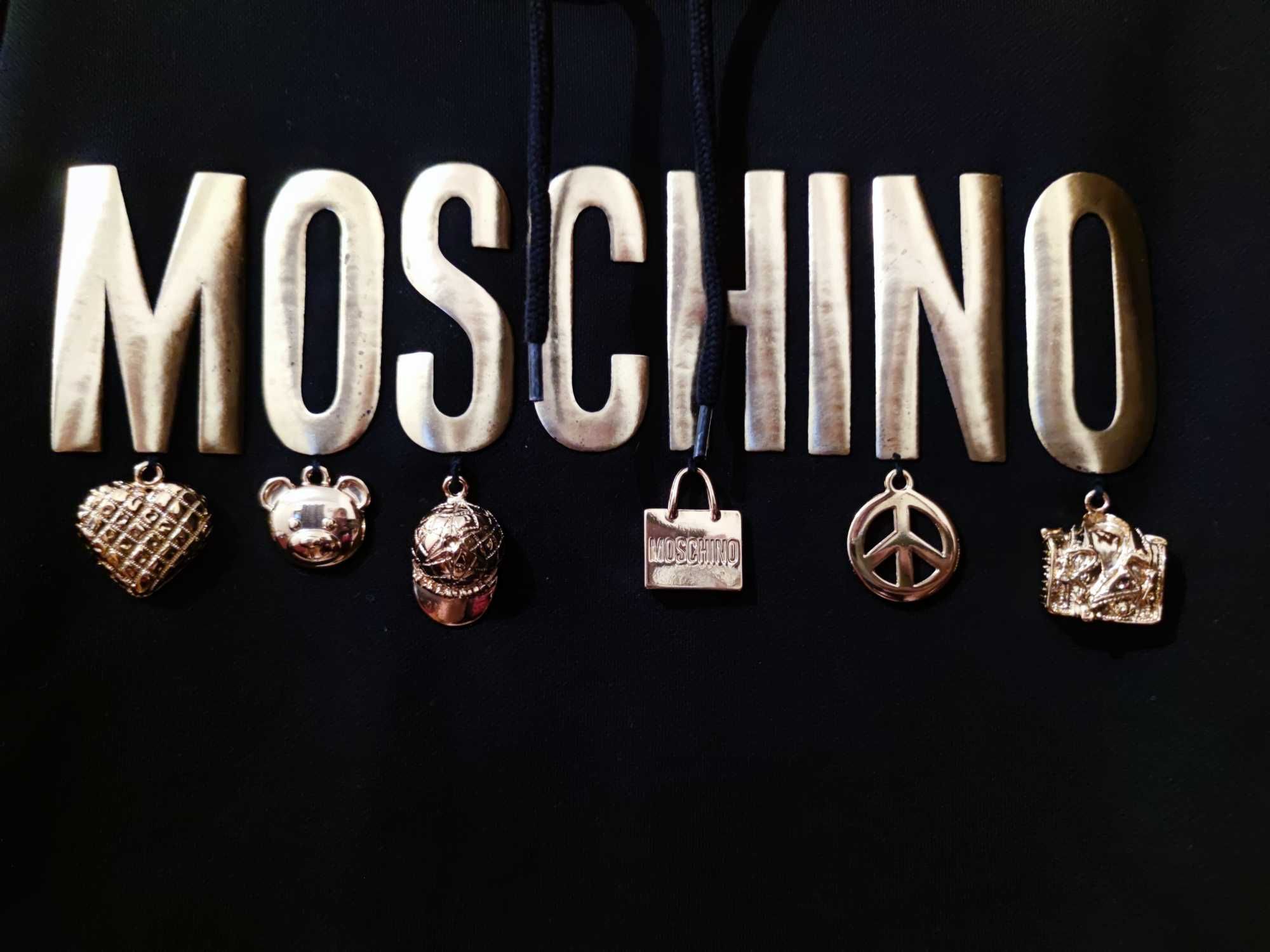 Camisola com capuz Moschino