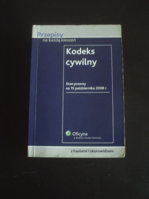 Kodeks cywilny stan prawny na 15 października 2008 r.