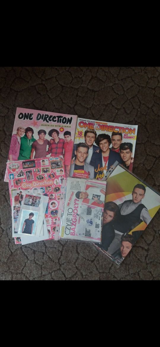 Set zestaw 1D One Direction plakaty gazetki magazyny album naklejki