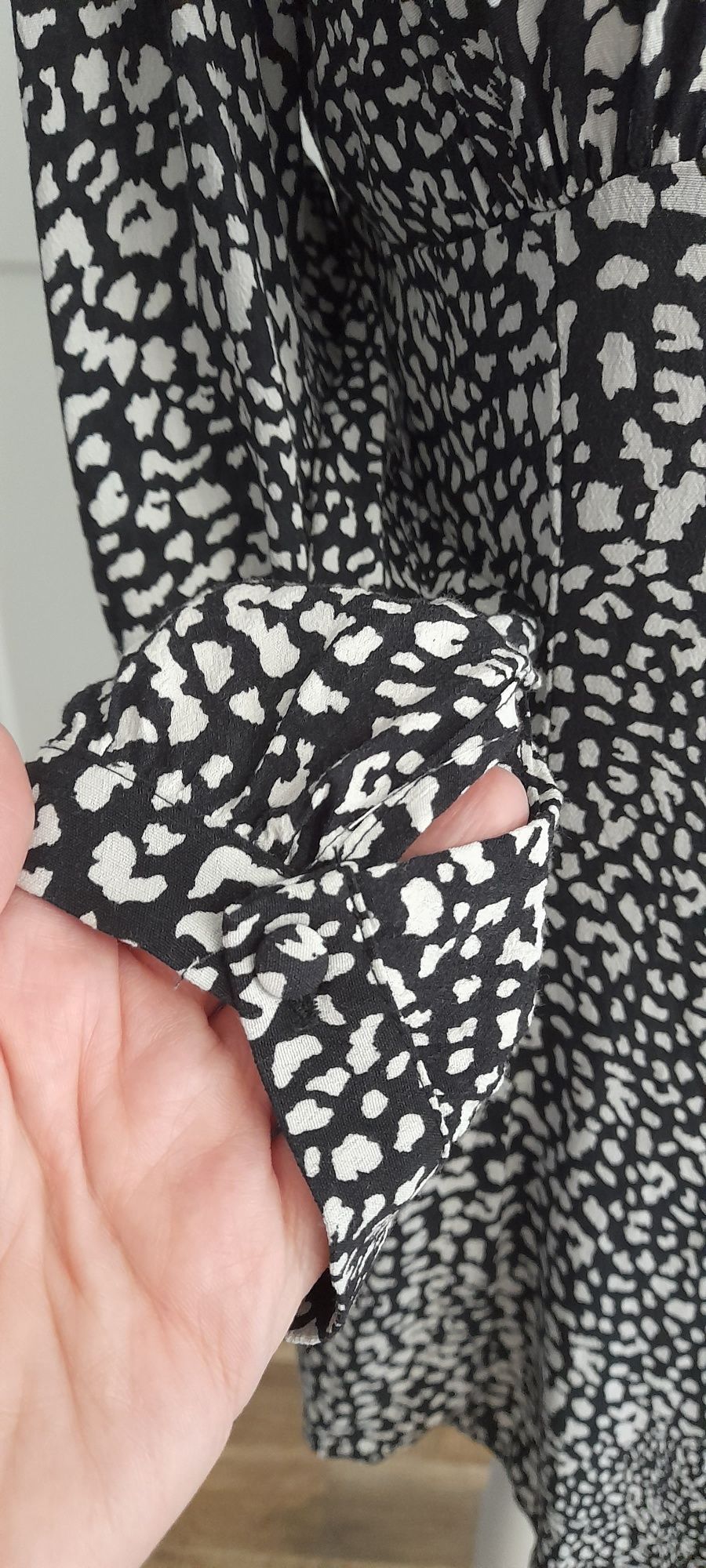 Sukienka Zara L 40 mini zwierzecy print panterka