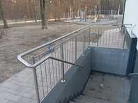 Balustrada balustrady nierdzewna pionowe zabezpieczenie inox