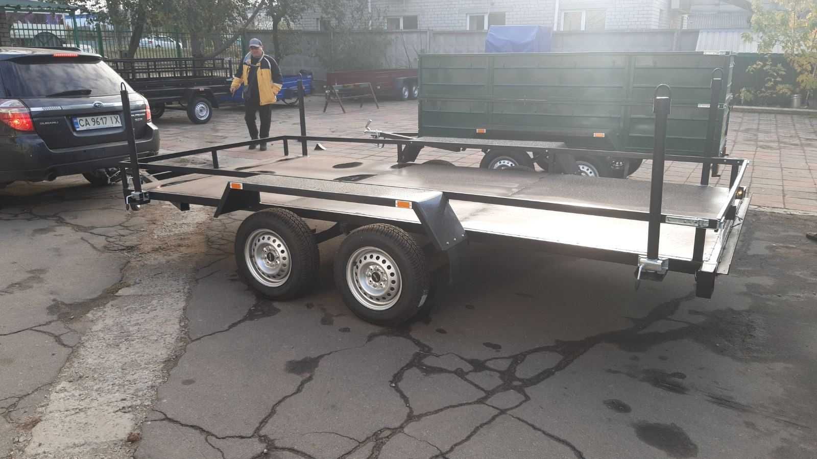 Прицепы легковые лафеты для перевозки разных грузов до двух тон Новые