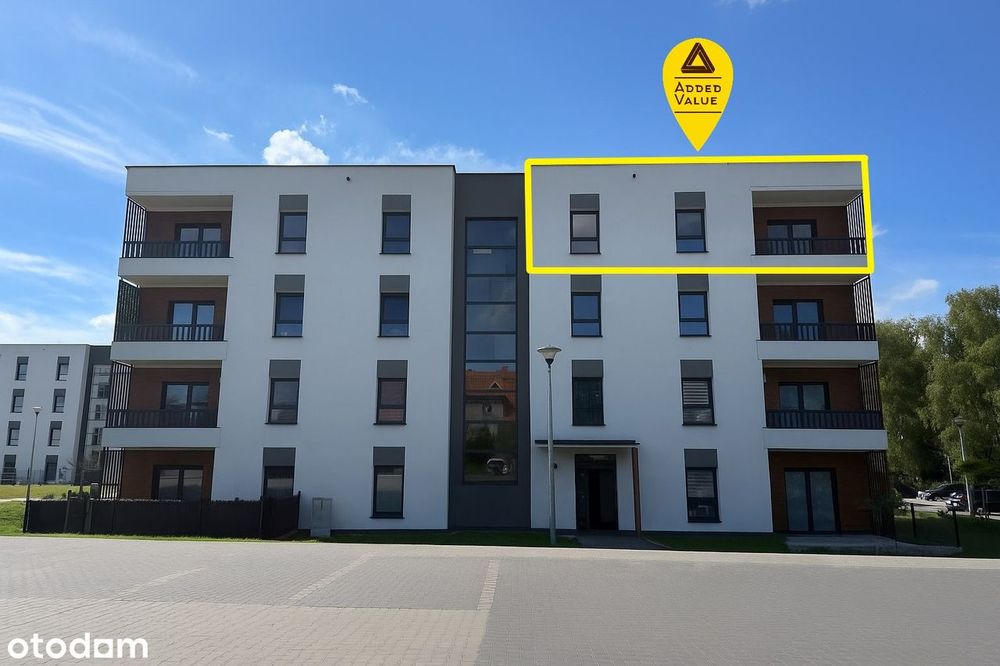 Nowoczesne mieszkanie 61,8m otoczone naturą w nowym sercu Sulęcina