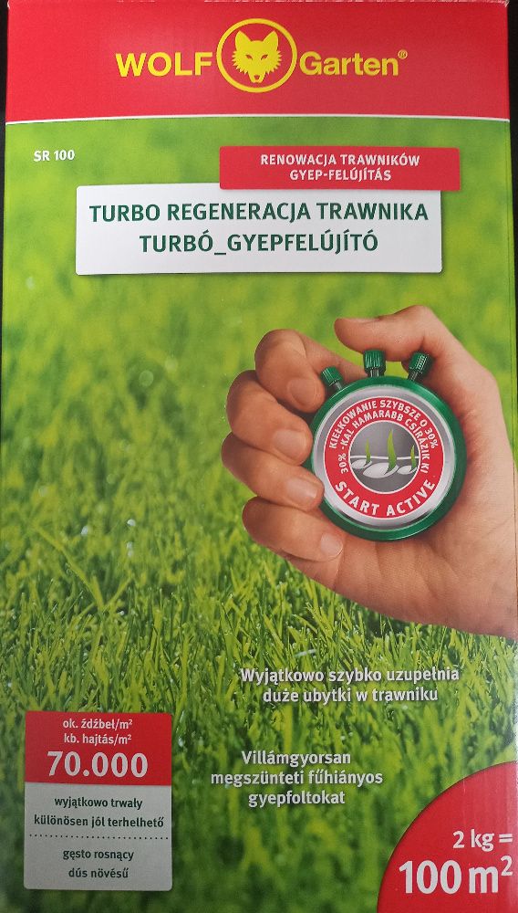Mieszanka nasion traw SR 100 Turbo Regeneracja WOLF Garten