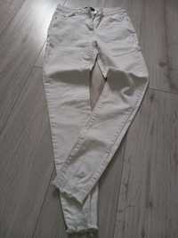 Białe spodnie jeansowe dżinsy Parisian M 38 10 S 36 8