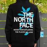 Чорне Худи | The North Face Leaves | ТНФ Кофта | BIG Лог |  S M L XL