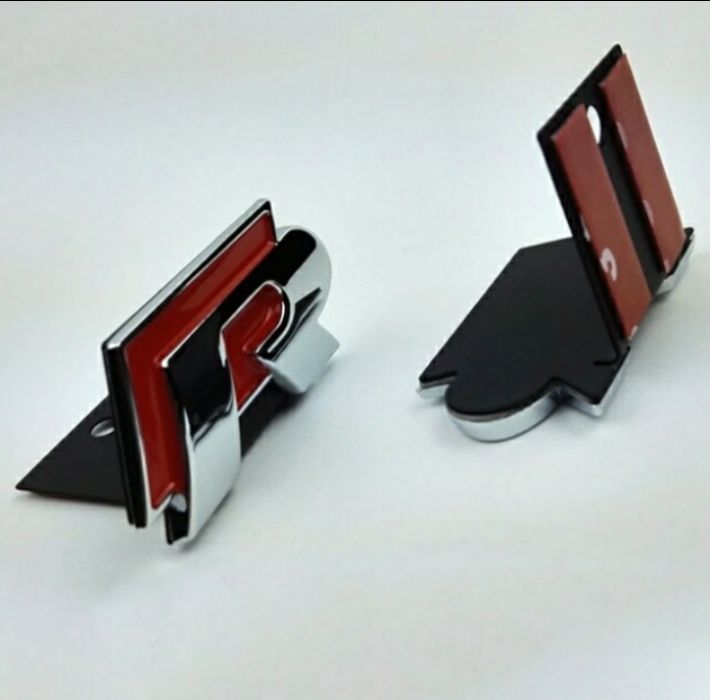 Emblemas Vw R line para mala, Rline para grelha, guarda lamas