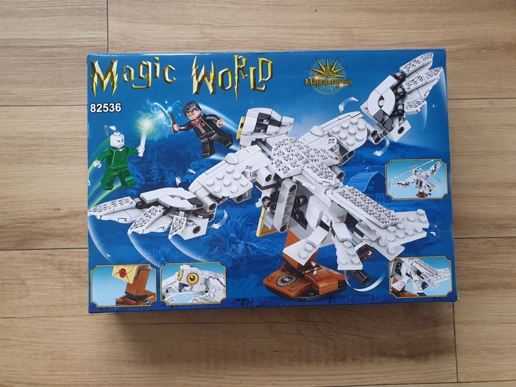 Klocki Harry Potter Sowa Hedwiga duży zestaw 535 elementów prezent