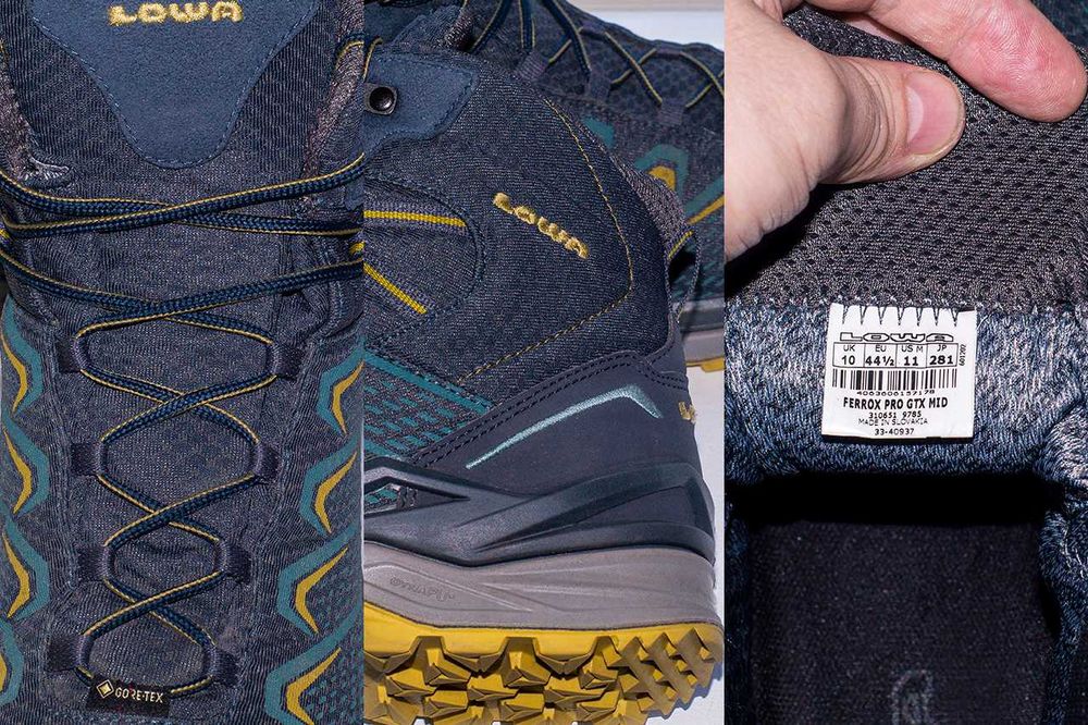 Черевики трекінгові Lowa Ferrox Pro GTX Mid GoreTex Blue 44 р оригінал