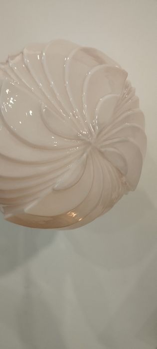 Conjunto vintage – Candeeiro de 5 braços + Globo anos 50 (rosa claro)