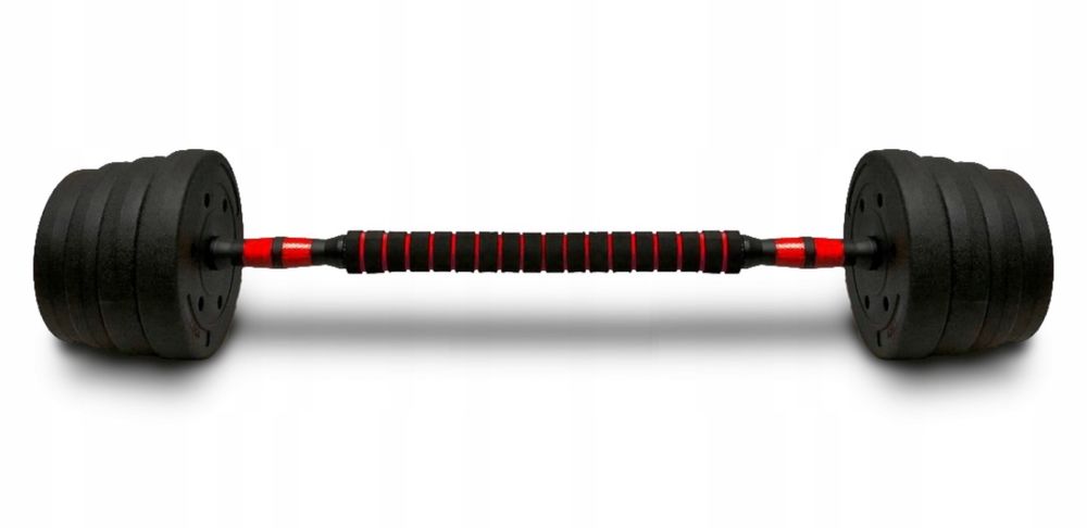 HANTLE HANTELKI 30 KG ciężarki sztanga 2x15 KG do ćwiczeń treningowe