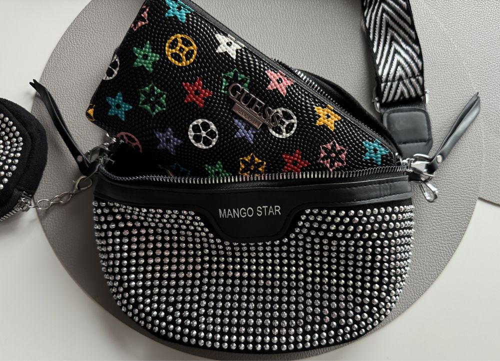 Torebka crossbody dżety bling bling