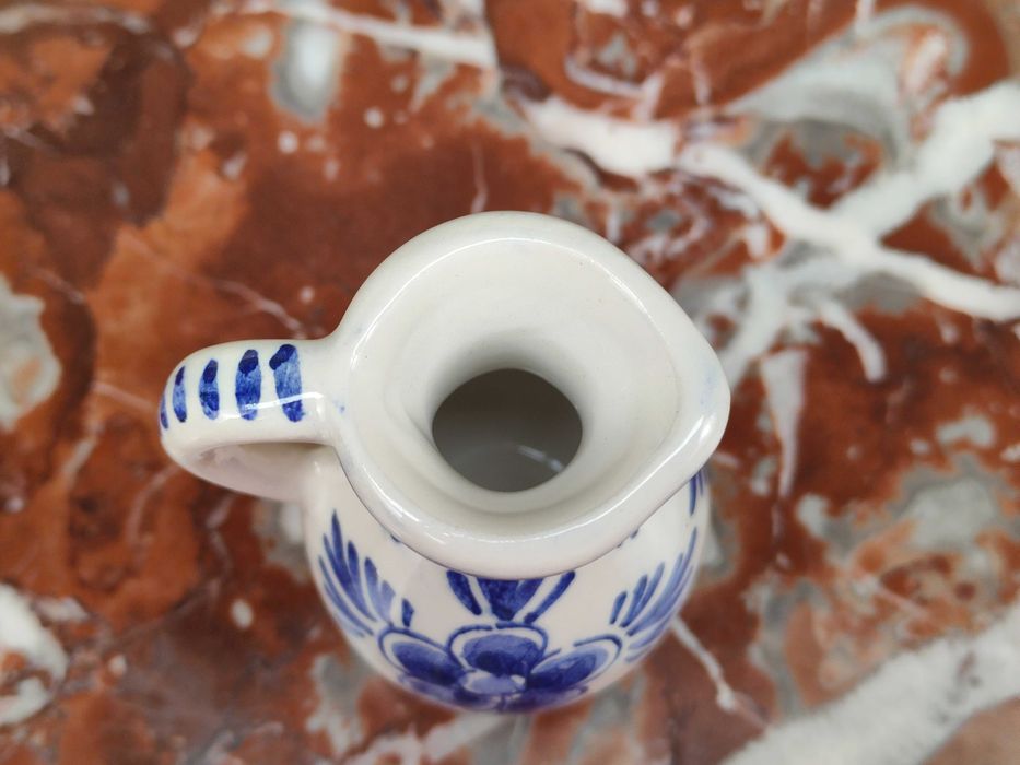 Uroczy ręcznie malowany niebieski wazonik - 7 cm - Delft Blauw