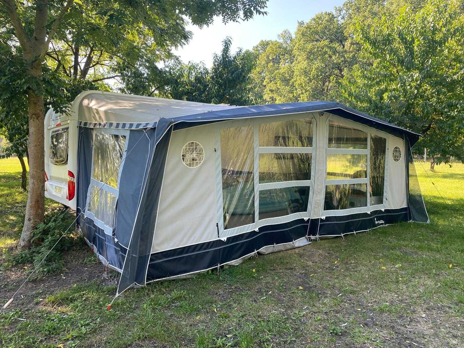 Przyczepa Campingowa Hobby Prestige 560, klima, przedsionek