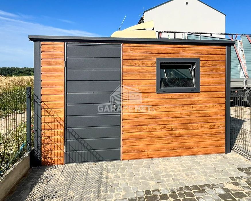 SCHOWEK DOMEK OGRODOWY 3,5X2,5M - Drzwi - Okno - Drewnopodobny  TS775