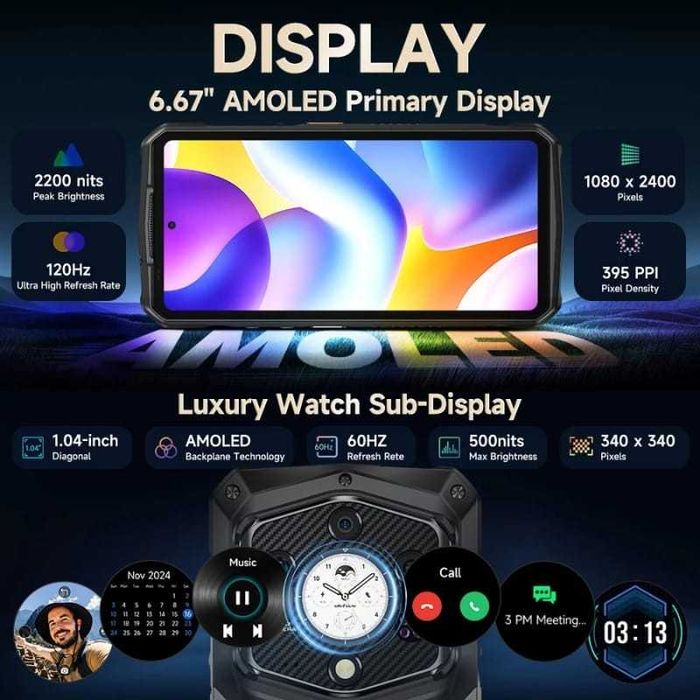 Ulefone Armor 29 Ultra 5G 16GB/1TB  21200mAh IP69K 3.4GHz