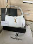 Biala torebka YSL Le 5 a 7 na ramię listonoszka elegancka fashion y2k