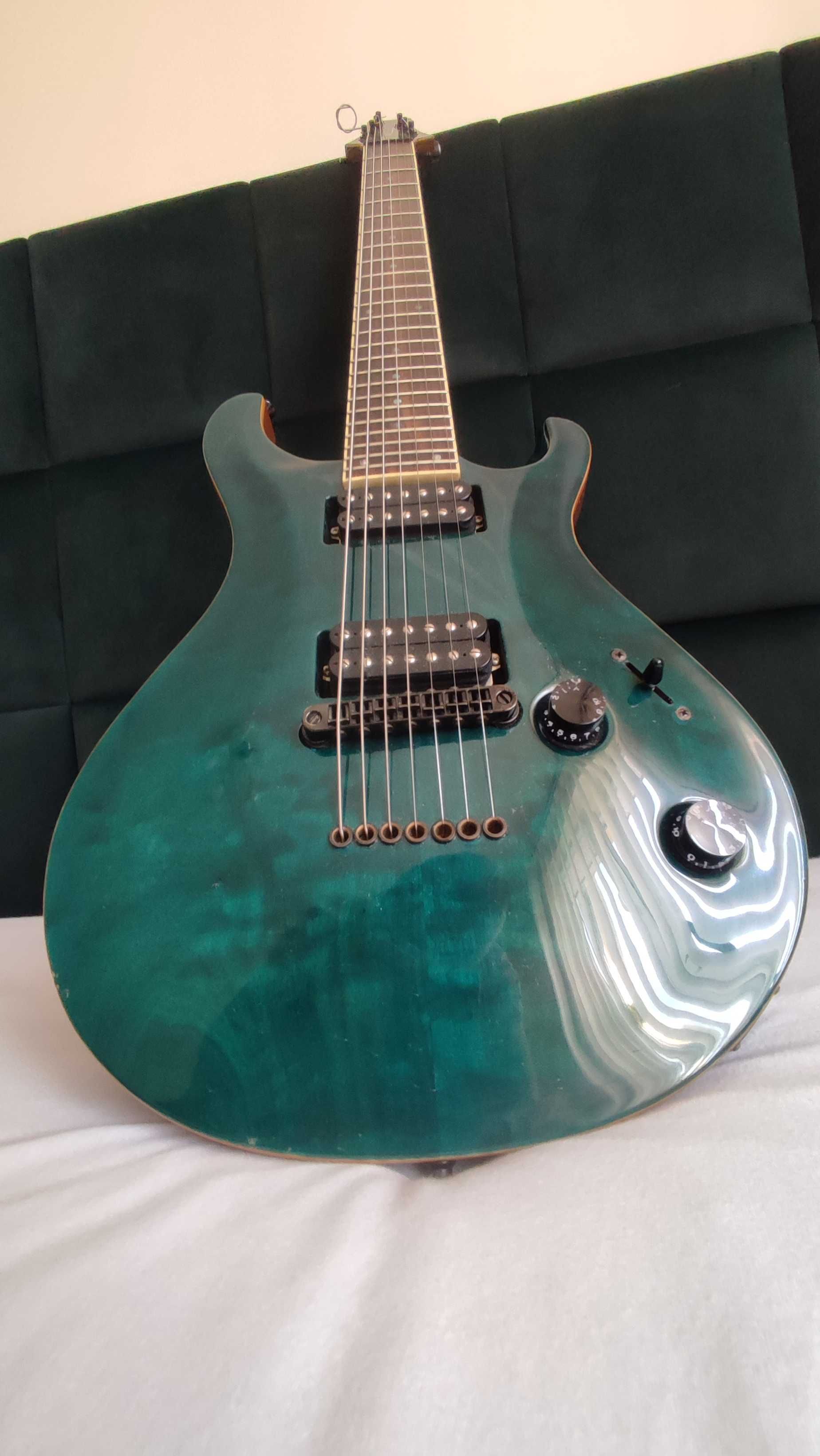 PAS Guitars 7 strun baryton 27 gitara lutnicza BKP Aftermath 2008 rok