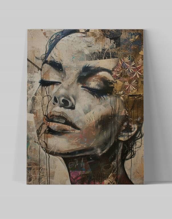 Obraz na płótnie Kobieta sztuka nowoczesna do domu pokoju salonu 45x60