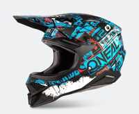 Kask O'Neal 3SRS Czarno-Niebieski M + gogle gratis