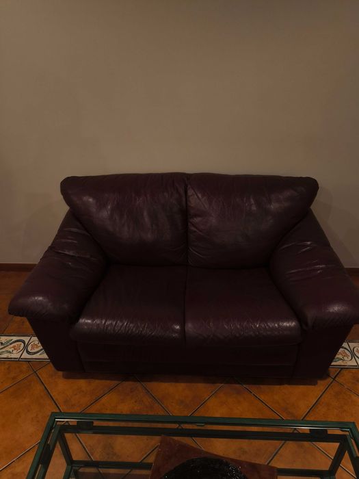 Sofás Vintage 2 lugares em pele (marca Divani&Divani)