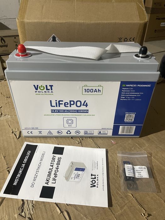 Акумулятор. Літій-залізо-фосфатний акумулятор LifePO4 VOLT Polska 100A