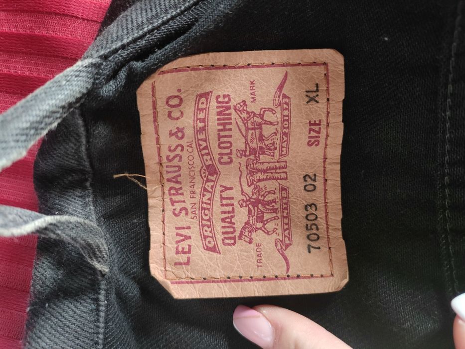 Kurtka jeans Levi's Strauss CO  męska rozmiar xl czarna